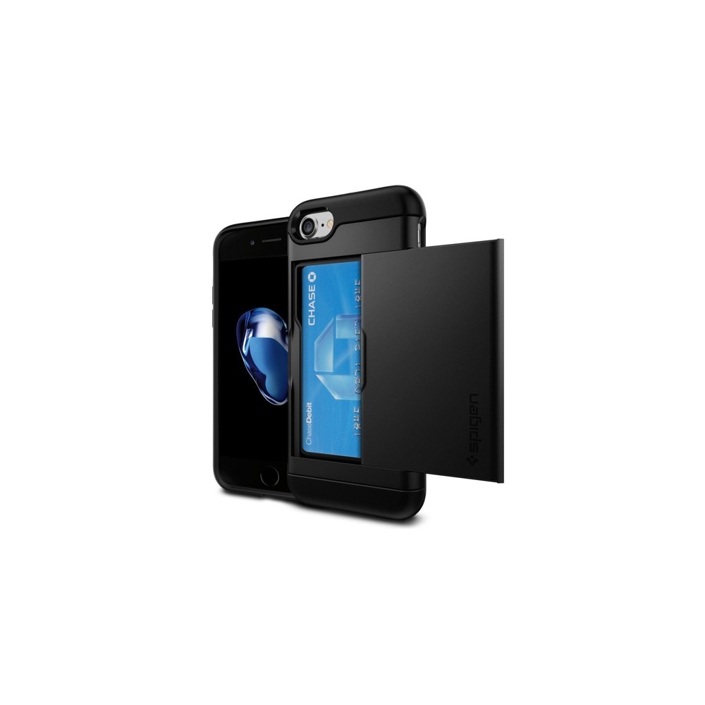 Spigen Slim Armor Cs хибриден кейс с най-висока степен на защита за iPhone 7/8, Black