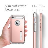 Spigen Slim Armor хибриден кейс с най-висока степен на защита за iPhone 7/8, Rose Gold