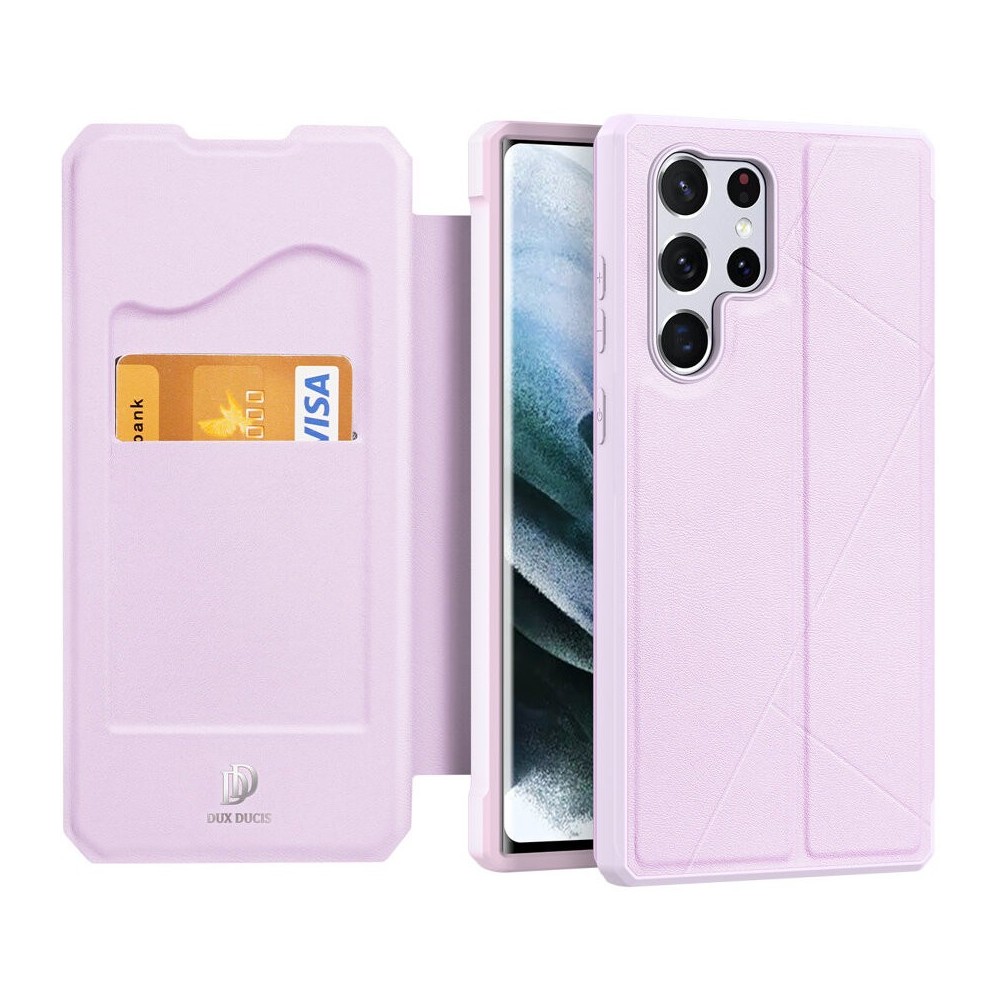 Калъф Dux Ducis Skin X Book Case за Samsung Galaxy S22 Ultra, Pink