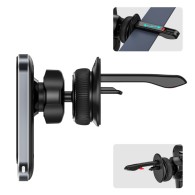 Стойка за кола и зарядно Tech-Protect MM15W-V2, Magnetic Wireless Magsafe Airvent, 15W, Черен