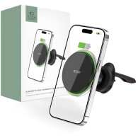Стойка за кола и зарядно Tech-Protect MM15W-V3, Magnetic Wireless Magsafe Airvent, 15W, Черен