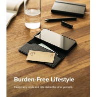 Калъф Ringke Folio Signature Flip Leather За Samsung Galaxy S22+ Plus, Black