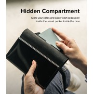 Калъф Ringke Folio Signature Flip Leather За Samsung Galaxy S22+ Plus, Black