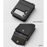 Калъф Ringke Folio Signature Flip Leather За Samsung Galaxy Z Flip 3, Black