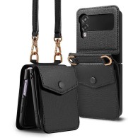 Калъф Ringke Folio Signature Flip Leather За Samsung Galaxy Z Flip 3, Black