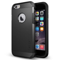 Spigen Tough Armor хибриден кейс с най-висока степен на защита за iPhone 6/6s (4.7), Black