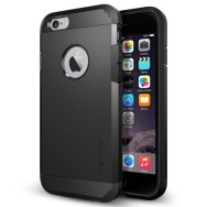 Spigen Tough Armor хибриден кейс с най-висока степен на защита за iPhone 6/6s (4.7), Black