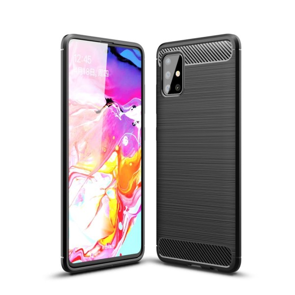 Калъф TECH-PROTECT TPUCARBON за SAMSUNG GALAXY M51, Черен