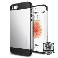 Spigen Slim Armor хибриден кейс с най-висока степен на защита за iPhone 5s/SE, Satin Silver