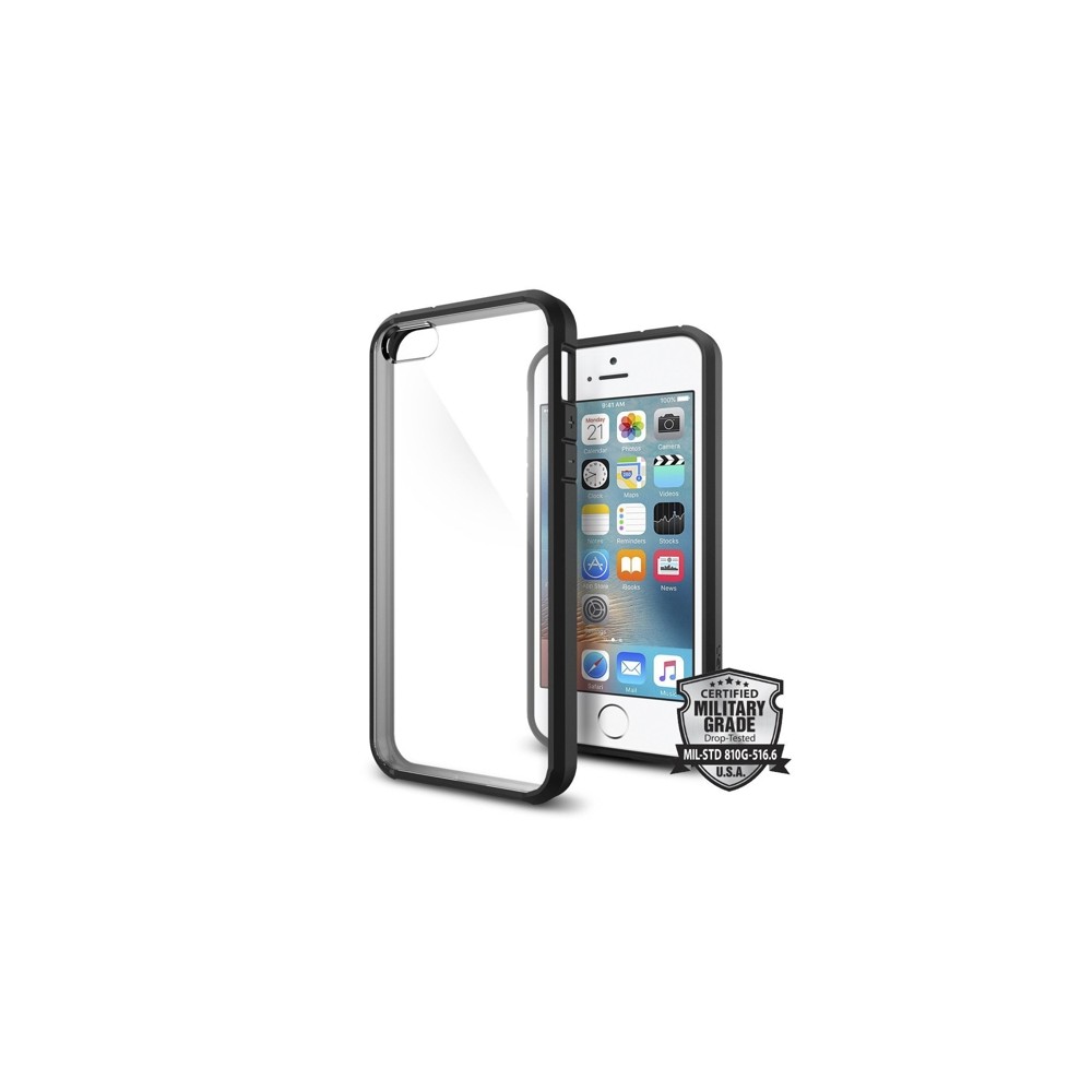 Spigen Ultra Hybrid хибриден кейс с най-висока степен на защита за iPhone 5s/SE, Black