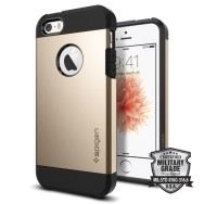 Spigen Tough Armor хибриден кейс с най-висока степен на защита за iPhone 5s/SE, Champagne Gold
