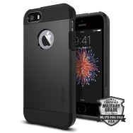 Spigen Tough Armor хибриден кейс с най-висока степен на защита за iPhone 5s/SE Black