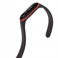 Каишка Tech-Protect Smooth за Xiaomi Mi Band 3 / 4, Black Red