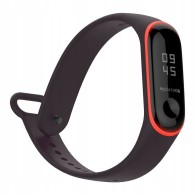 Каишка Tech-Protect Smooth за Xiaomi Mi Band 3 / 4, Black Red