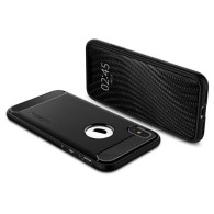 Spigen Rugged Armor удароустойчив силиконов (TPU) калъф за iPhone Xs Max, Matte Black