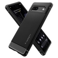 Калъф Spigen Rugged Armor За Google Pixel 7A, Matte Black