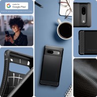 Калъф Spigen Rugged Armor За Google Pixel 7A, Matte Black