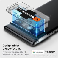 Стъклен Протектор за камера Spigen Optik.TR ”Ez Fit” 2-Pack за Google Pixel 7 Pro, Black