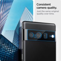 Стъклен Протектор за камера Spigen Optik.TR ”Ez Fit” 2-Pack за Google Pixel 7 Pro, Black