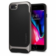 Spigen Neo Hybrid Herringbone хибриден кейс с най-висока степен на защита за iPhone 7/8, Gunmetal