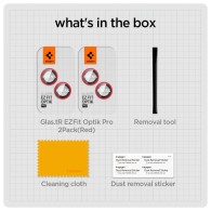 Стъклен Протектор за камера Spigen Optik.TR ”Ez Fit” 2-Pack за iPhone 14 / 14 Plus, Red