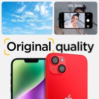 Стъклен Протектор за камера Spigen Optik.TR ”Ez Fit” 2-Pack за iPhone 14 / 14 Plus, Red
