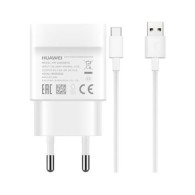 Зарядно Huawei Fast Charger AP32 за бързо зареждане и Type-C кабел, Блистер, Бял