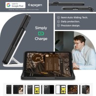 Калъф Spigen Slim Armor Pro За Google Pixel Fold, Black