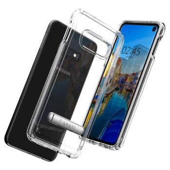 Spigen Ultra Hybrid хибриден кейс с най-висока степен на защита за Samsung Galaxy S10e, Crystal Clear