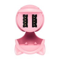 Зарядно устройство за автомобил Baseus Adorkable Cute Cat, 2xUSB, 3A, 12-24V, Розов