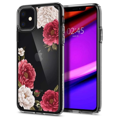 Spigen Ciel дизайнерски удароустойчив кейс за iPhone 11, Red Floral