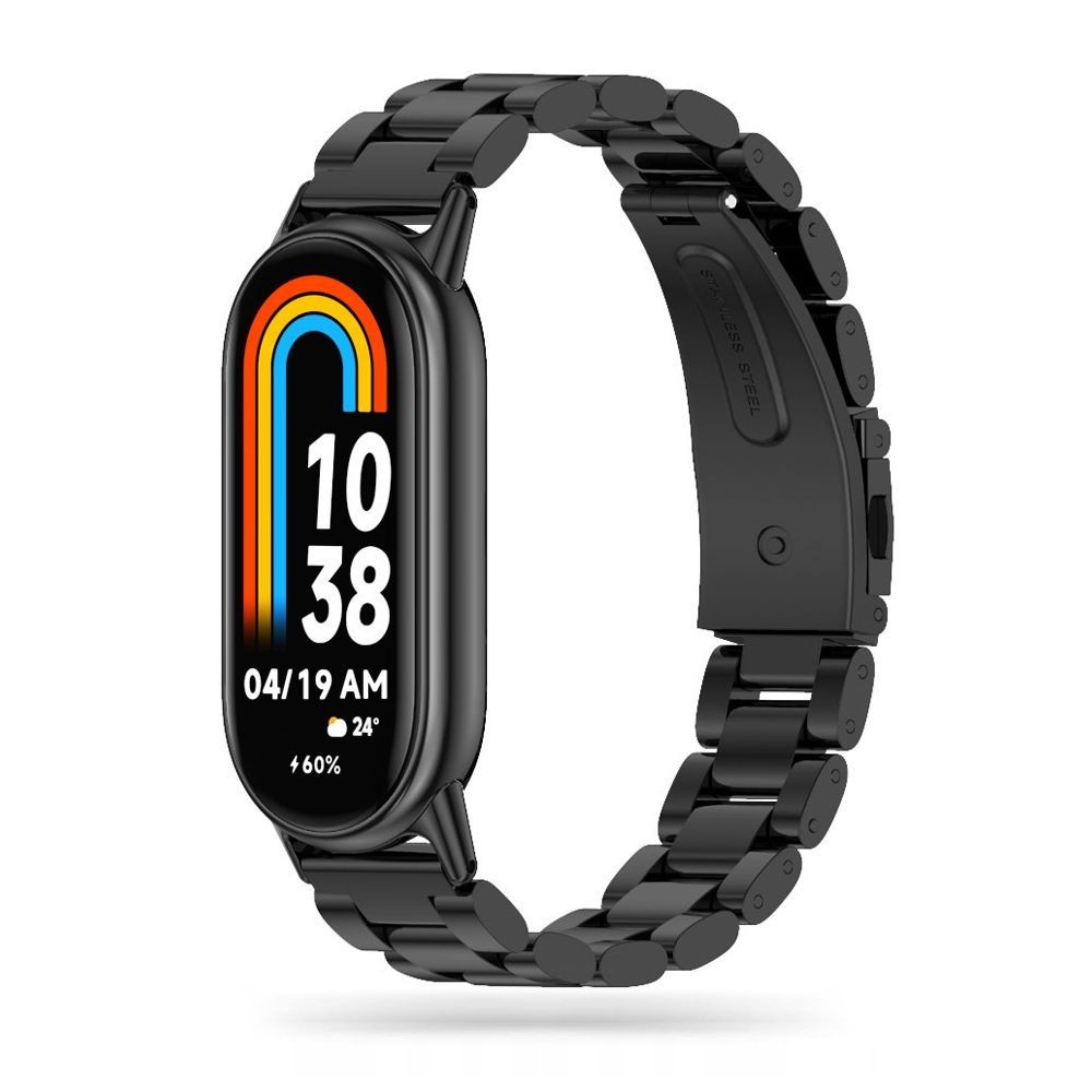 Каишка Tech-Protect Stainless за Xiaomi Smart Band 8 / 8 NFC, Black