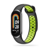 Каишка Tech-Protect SoftBand за Xiaomi Smart Band 8 / 8 NFC, Black Lime