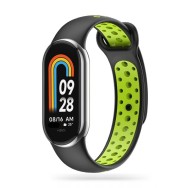Каишка Tech-Protect SoftBand за Xiaomi Smart Band 8 / 8 NFC, Black Lime