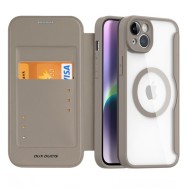 Калъф Dux Ducis Skin X Pro MagSafe Flip за iPhone 14, Beige