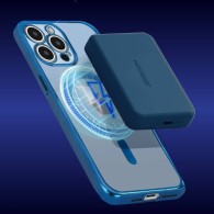 Калъф fixGuard Camera Shield Magsafe Silicone за iPhone 14 Pro Max, Blue