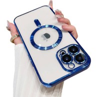 Калъф fixGuard Camera Shield Magsafe Silicone за iPhone 14 Pro Max, Blue