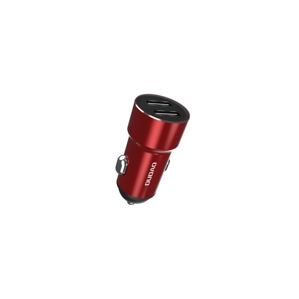 Зарядно за кола Dudao R6, 2x USB / 3.4A, Червен