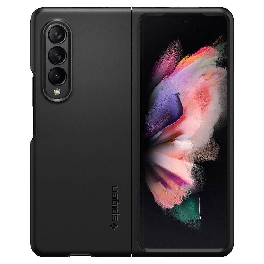 Калъф Spigen Thin Fit за Samsung Galaxy Z Fold 3, Черен