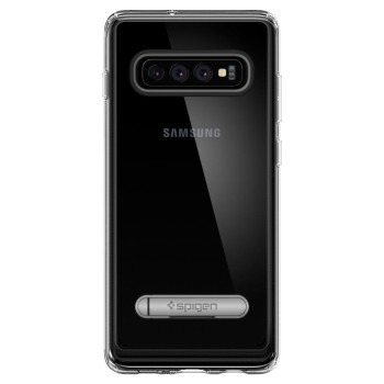 Spigen Ultra Hybrid хибриден кейс с най-висока степен на защита за Samsung Galaxy S10, Crystal Clear