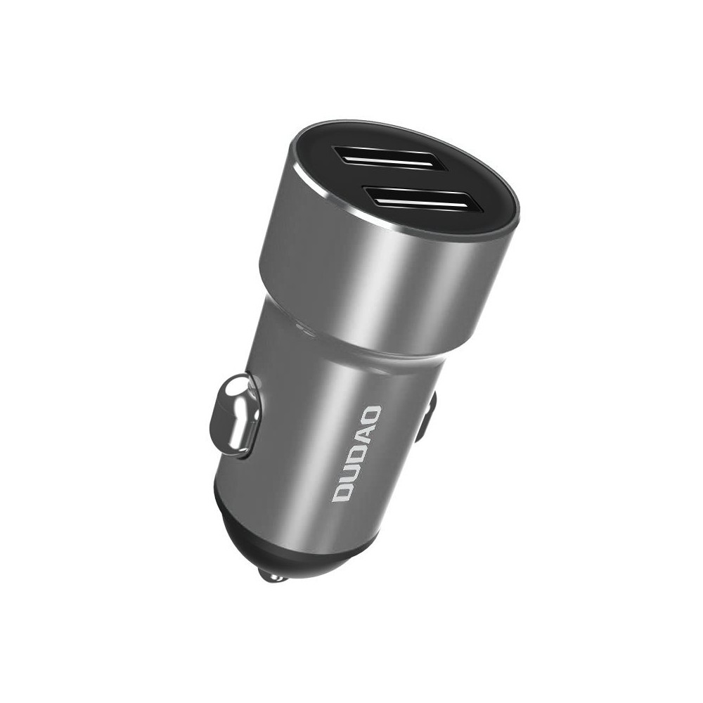 Зарядно за кола Dudao R6, 2x USB / 3.4A, Сребрист