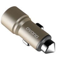 Зарядно за кола Dudao R5 Със Safe Hammer, 2x USB / 3.1A, Златен
