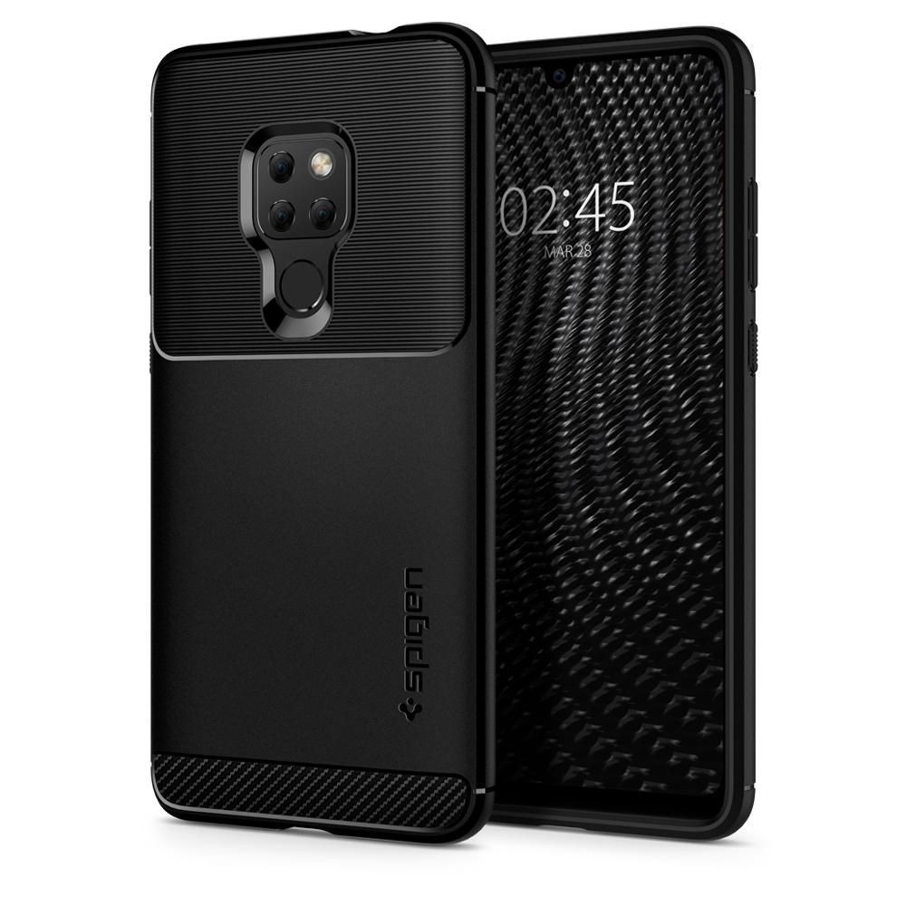 Калъф Spigen Rugged Armor за Huawei Mate 20, Matte Black