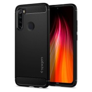 Калъф Spigen Rugged Armor за Xiaomi Redmi Note 8, Matte Black