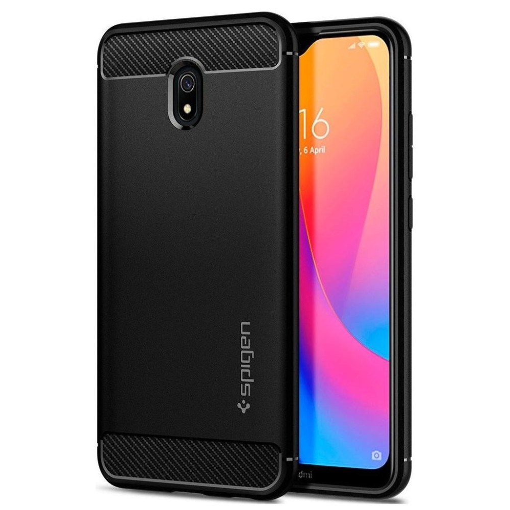 Калъф Spigen Rugged Armor за Xiaomi Redmi 8A, Matte Black