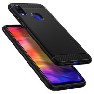 Калъф Spigen Rugged Armor за Xiaomi Redmi Note 7, Matte Black