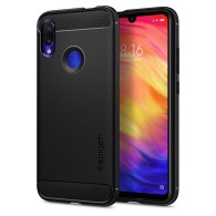 Калъф Spigen Rugged Armor за Xiaomi Redmi Note 7, Matte Black