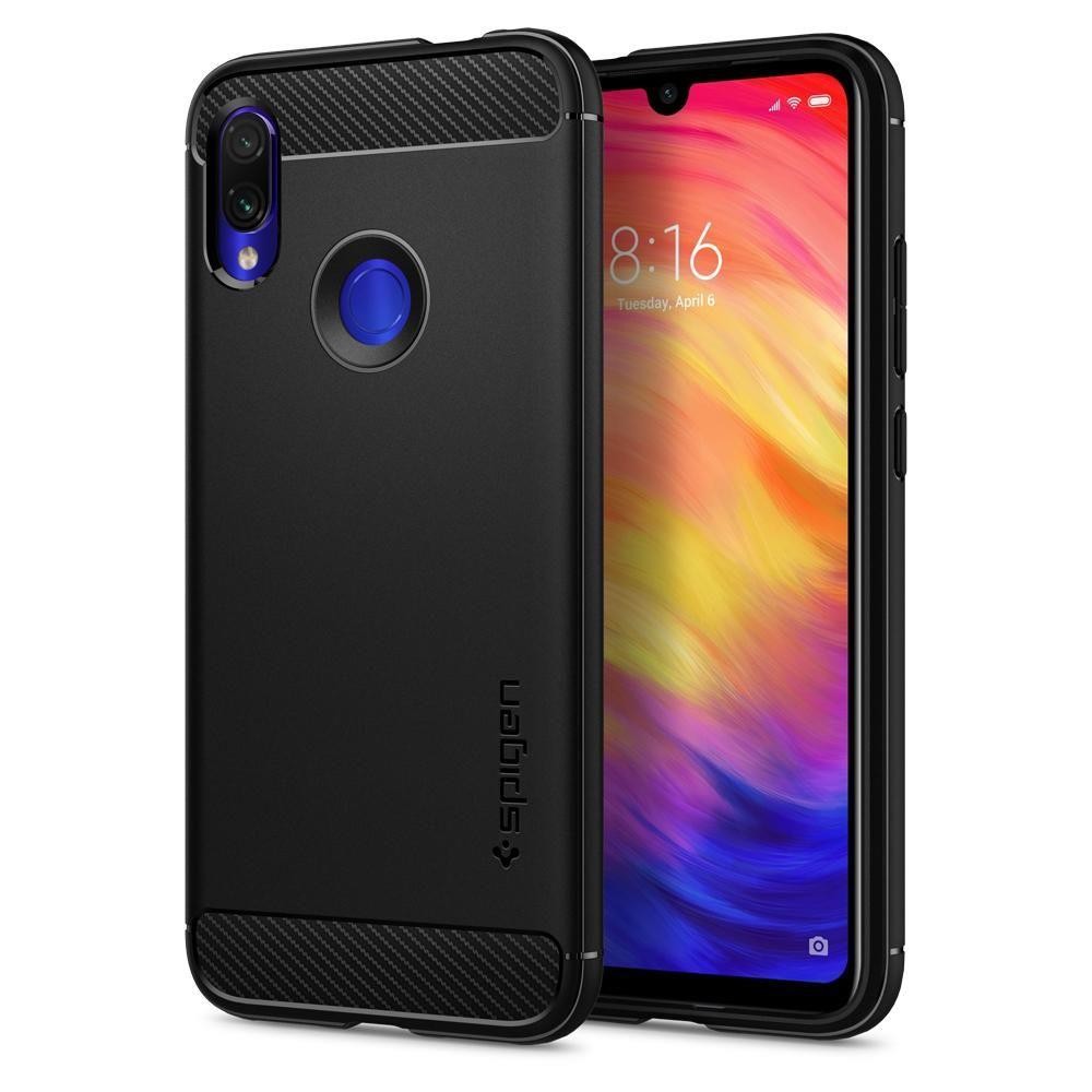 Калъф Spigen Rugged Armor за Xiaomi Redmi Note 7, Matte Black