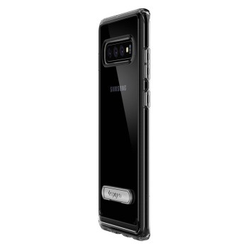 Spigen Ultra Hybrid хибриден кейс с най-висока степен на защита за Samsung Galaxy S10+ Plus, Crystal Clear