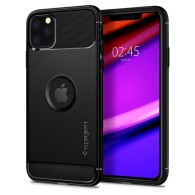 Калъф Spigen Rugged Armor за IPhone 11 Pro Max, Matte Black